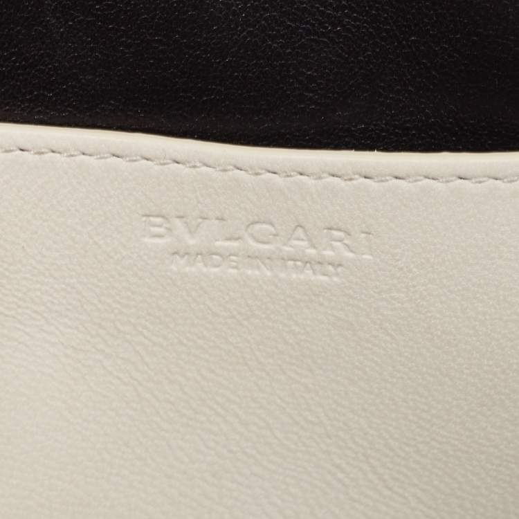 Pre Owned Bvlgari Off White Quilted Leather Serpenti Forever Convertible Belt Bag