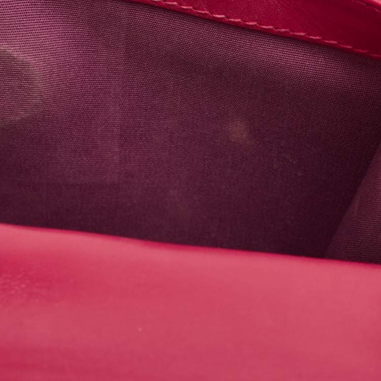 Pre Owned Bvlgari Pink Stingray and Leather Serpenti Forever Shoulder Bag
