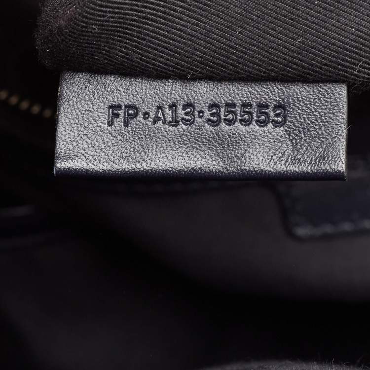 Pre Owned Bvlgari Black Leather Zip Satchel