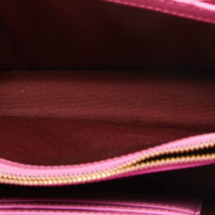 Pre Owned Bvlgari Pink Leather Small Serpenti Forever Shoulder Bag