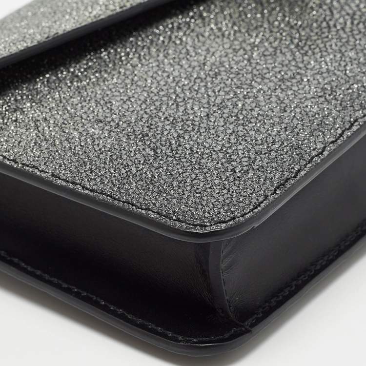 Pre Owned Bvlgari Grey Stingray and Leather Serpenti Forever Chain Clutch