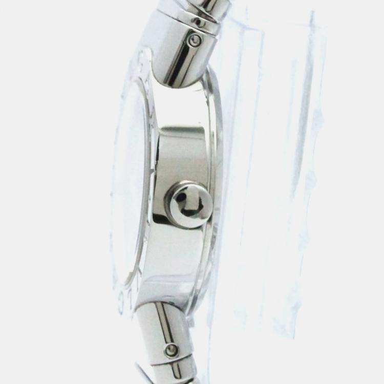 Pre Owned Bvlgari Black Stainless Steel Tubogas Quartz Women's Wristwatch 23 mm