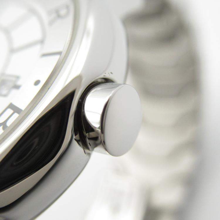 Pre Owned Bvlgari White Stainless Steel Solotempo ST29S Quartz Women's Wristwatch 29 mm