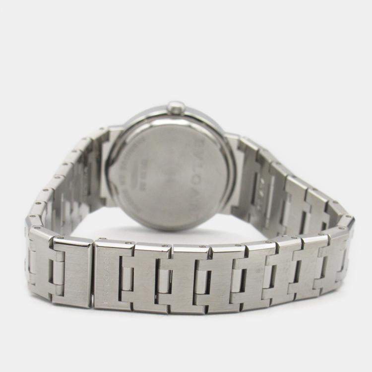 Pre Owned Bvlgari Black Stainless Steel Bvlgari Bvlgari BB26SS Quartz Women's Wristwatch 26 mm