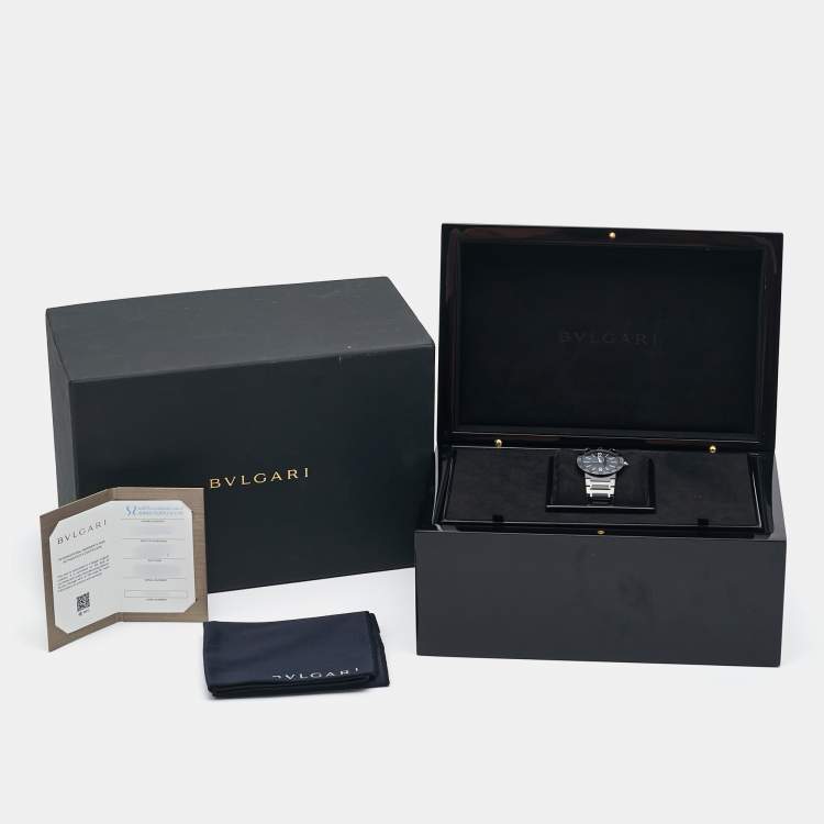 Pre Owned Bvlgari Black PVD Coated Stainless Steel Bvlgari Bvlgari 103557 Women's Wristwatch 33 mm