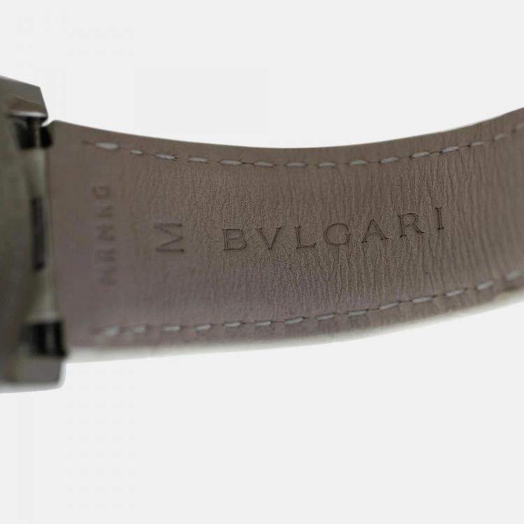 Pre Owned Bvlgari BBLP37S Automatic Diamond Blue MOP 18K Rose Gold Women’s Wristwatch 37 mm