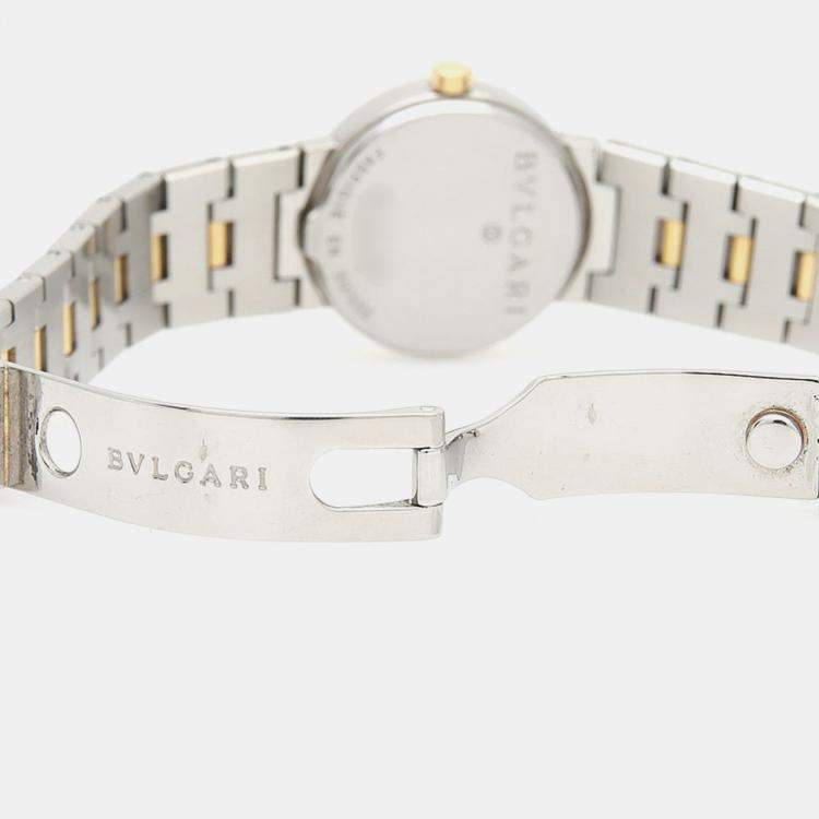 Pre Owned Bvlgari BB23SGD Quartz Black Stainless Steel Women's Wristwatch 23 mm