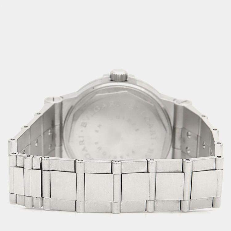 Pre Owned Bvlgari Diagono LCV35S Automatic Stainless Steel Women's Wristwatch 35 mm