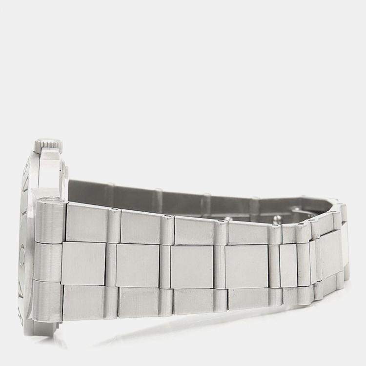 Pre Owned Bvlgari Diagono LCV35S Automatic Stainless Steel Women's Wristwatch 35 mm