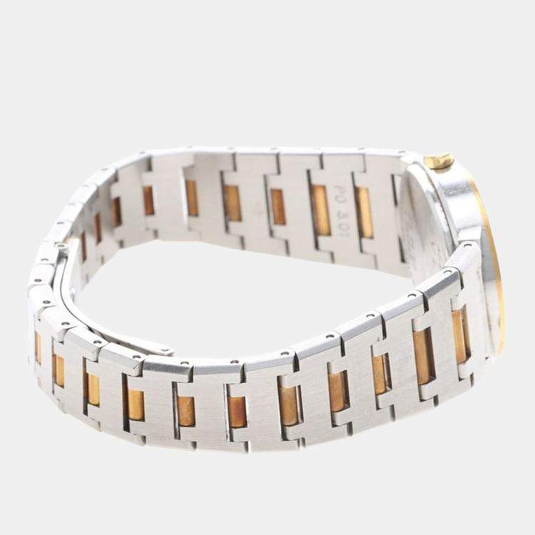 Pre Owned Bvlgari BB BB26SG Quartz 18K Yellow Gold Stainless Steel Womens Wristwatch 26 mm