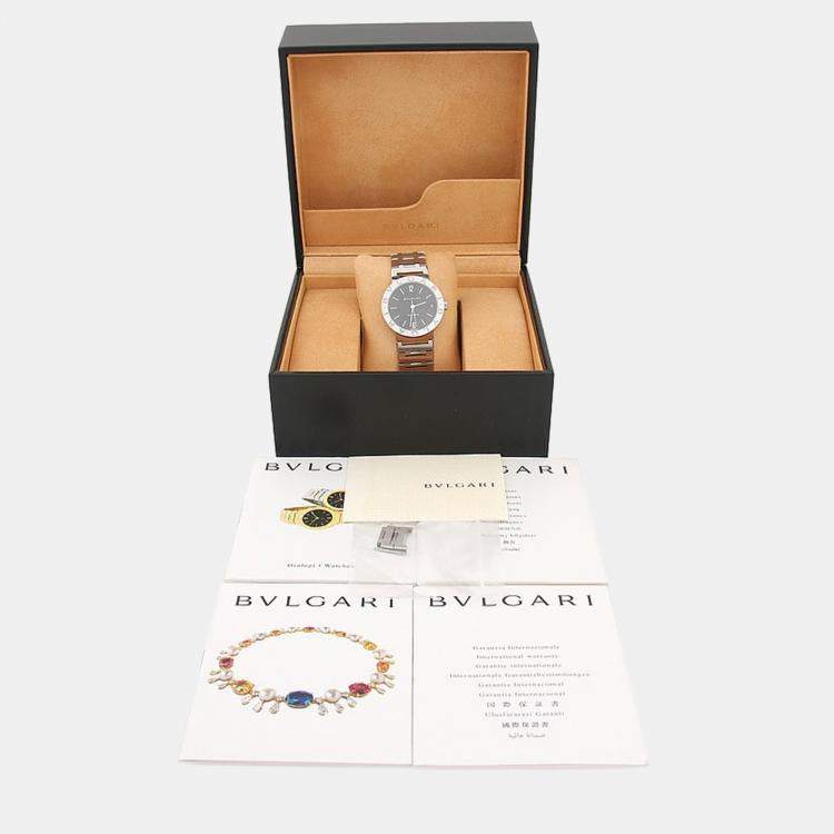 مملوكة مسبقًا Bvlgari BB BB33SS Automatic Stainless Steel Men's Wristwatch 33 mm