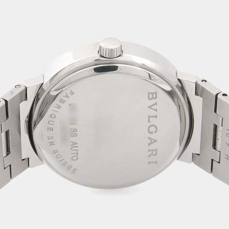 مملوكة مسبقًا Bvlgari BB BB33SS Automatic Stainless Steel Men's Wristwatch 33 mm