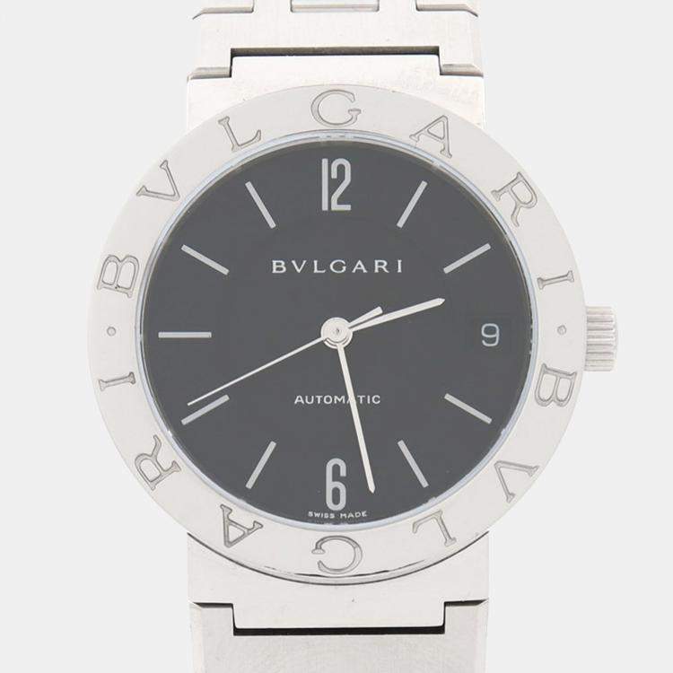 مملوكة مسبقًا Bvlgari BB BB33SS Automatic Stainless Steel Men's Wristwatch 33 mm