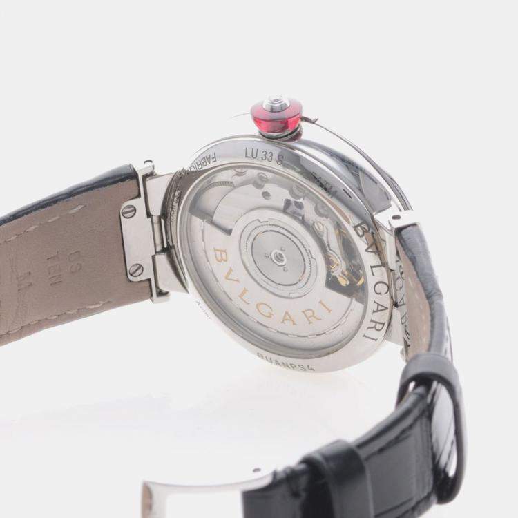 Pre Owned ساعة يد نسائية بلغاري لوشيا 103478 أوتوماتيك ستانلس ستيل 33 مم