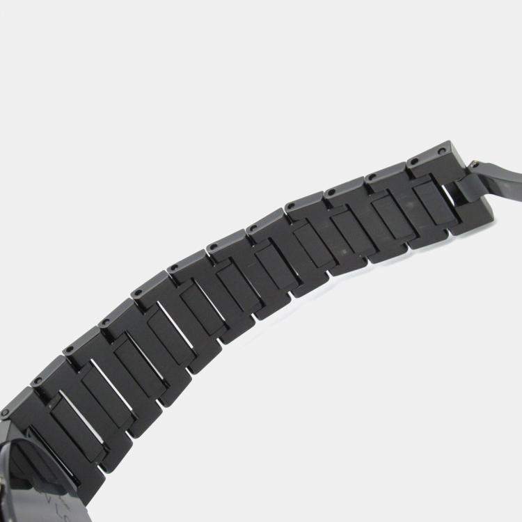 Pre Owned Bvlgari Bvlgari Bvlgari BB33S Quartz Black Stainless Steel Women's Wristwatch 33 mm