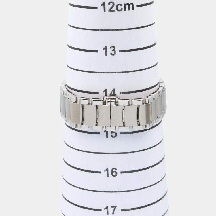 Pre Owned Bvlgari Assioma AA26S Quartz Silver Stainless Steel Women's Wristwatch 18 mm