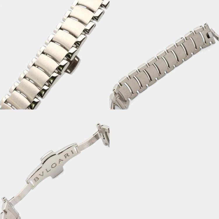 Pre Owned Bvlgari Assioma AA26S Quartz Silver Stainless Steel Women's Wristwatch 18 mm