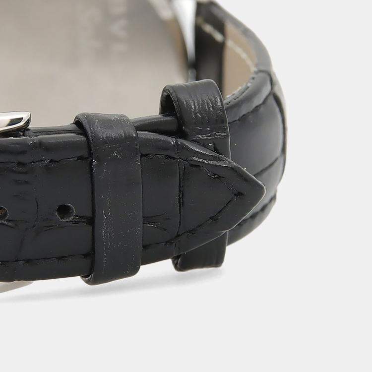 Pre Owned Bvlgari Solotempo ST35S Quartz Black Stainless Steel Men's Wristwatch 35mm