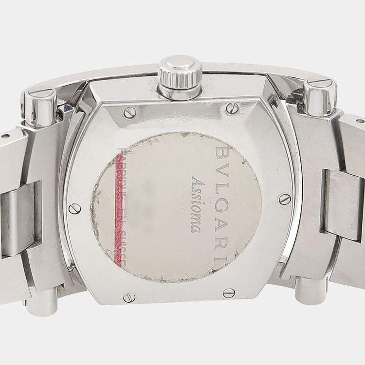 Pre Owned Bvlgari Assioma AA39S Quartz Stainless Steel Women's Wristwatch 30 mm