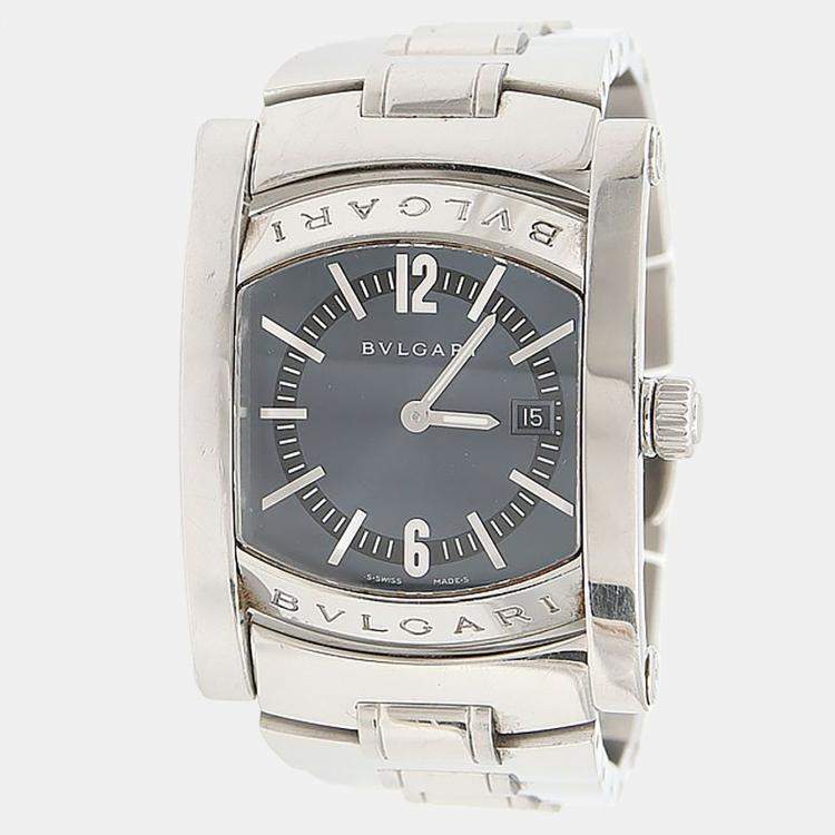 Pre Owned Bvlgari Assioma AA39S Quartz Stainless Steel Women's Wristwatch 30 mm