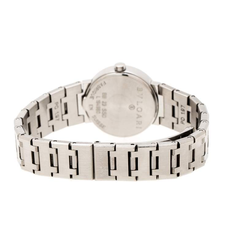 Pre Owned Bvlgari Black Stainless Steel Bvlgari BB23SSD Women's Wristwatch 23 mm