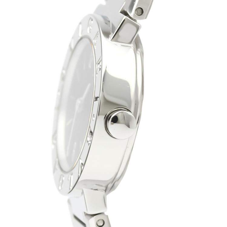 Pre Owned Bvlgari Black Stainless Steel Bvlgari Bvlgari BB23SS Women's Wristwatch 23 MM