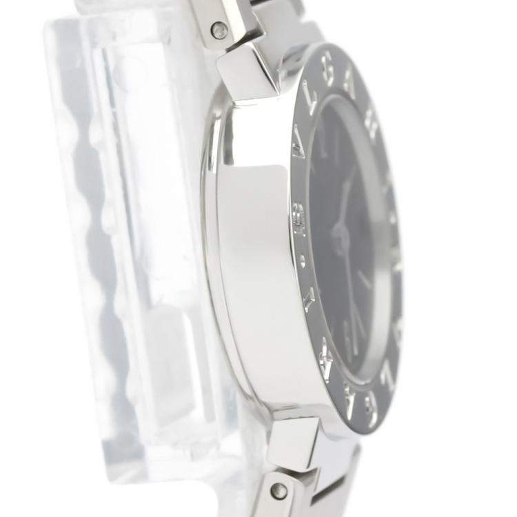 Pre Owned Bvlgari Black Stainless Steel Bvlgari Bvlgari BB23SS Women's Wristwatch 23 MM