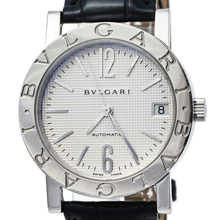 Pre Owned Bvlgari Silver Stainless Steel Bvlgari BB 33 SL AUTO Automatic Women's Wristwatch 33 mm