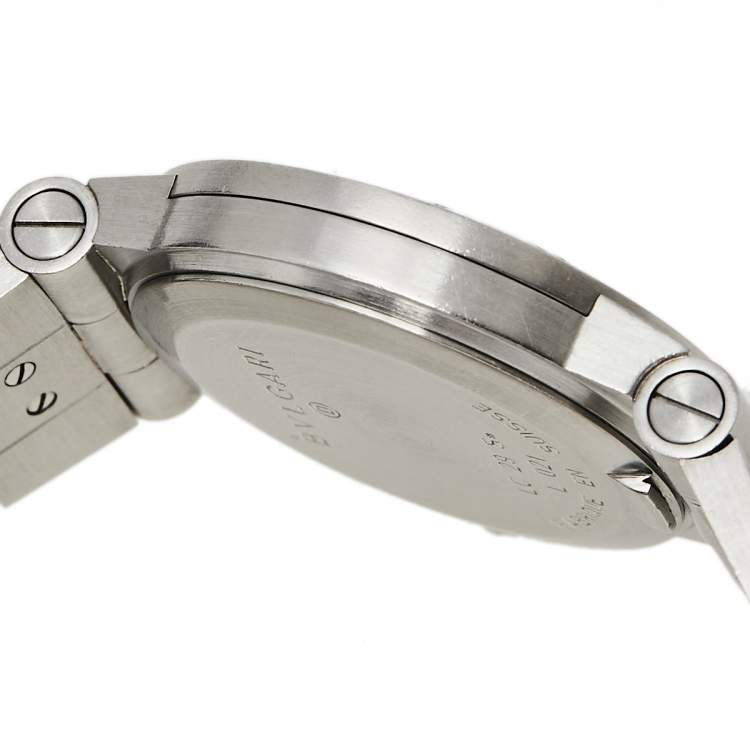 Pre Owned Bvlgari Black Stainless Steel Diagono LC 29 S Automatic Women's Wristwatch 29 mm