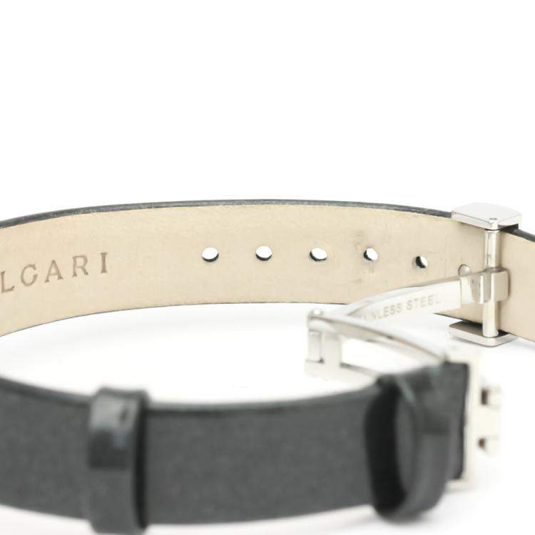 Pre Owned Bvlgari Blue MOP Stainless Steel BZ22S B-Zero1 Women's Wristwatch 22 MM