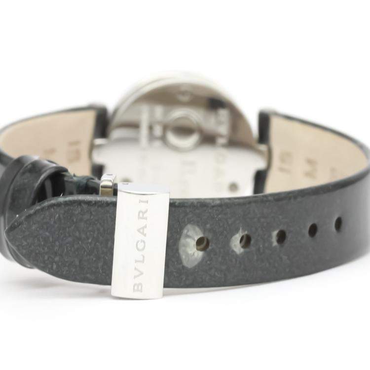Pre Owned Bvlgari Blue MOP Stainless Steel BZ22S B-Zero1 Women's Wristwatch 22 MM