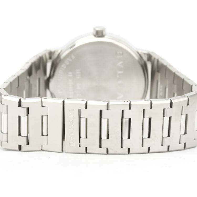 Pre Owned Bvlgari Black Stainless Steel Bvlgari Bvlgari BB30SS Quartz Women's Wristwatch 30 MM