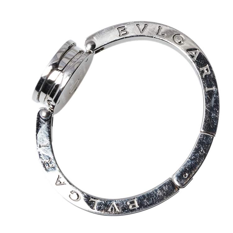 Pre Owned Bvlgari Pink Mother of Pearl Stainless Steel B.Zero1 BZ22S Women's Wristwatch 22 mm