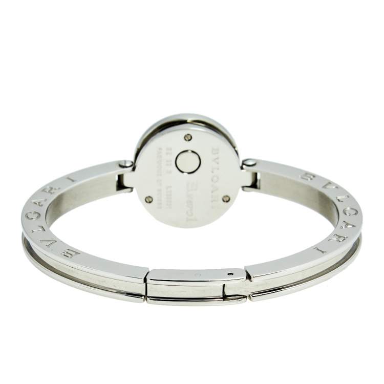 Pre Owned Bvlgari White Stainless Steel B.Zero1 BZ 22 S Women's Wristwatch 22 mm
