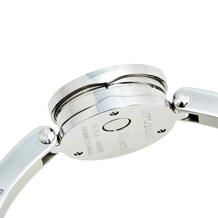 Pre Owned Bvlgari White Stainless Steel B.Zero1 BZ 22 S Women's Wristwatch 22 mm