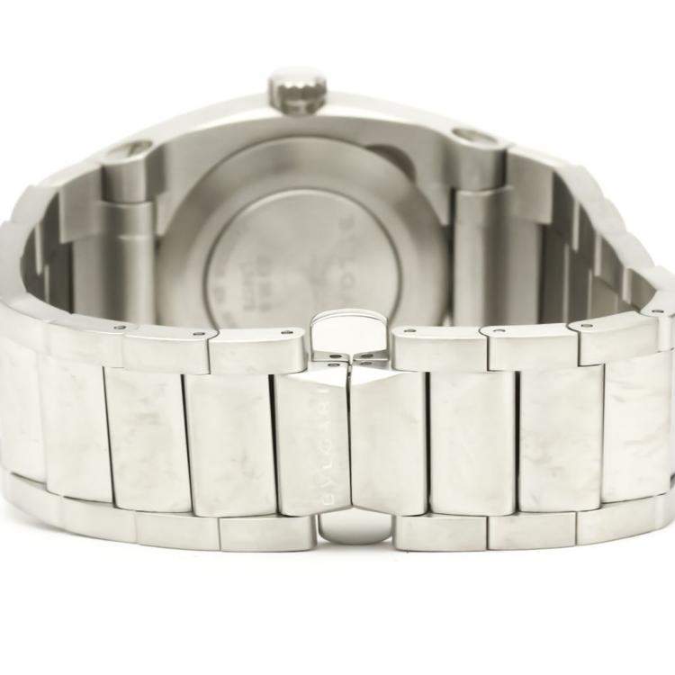 Pre Owned Bvlgari Silver Stainless Steel Ergon Automatic EG35S Women's Wristwatch 35 MM