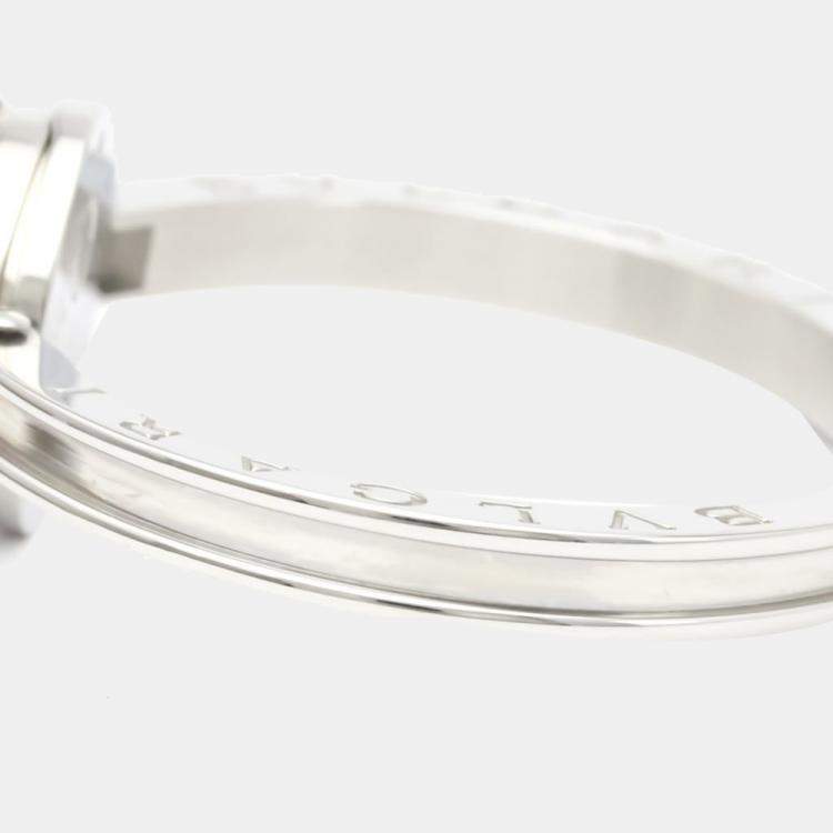 Pre Owned Bvlgari White Stainless Steel B.zero1 BZ22S Quartz Women's Wristwatch 22 MM