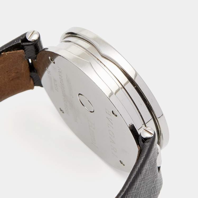 Pre Owned Bvlgari Black 18K Gold Stainless Steel B.Zero1 BZ P 35 S Quartz Women's Wristwatch 35 MM