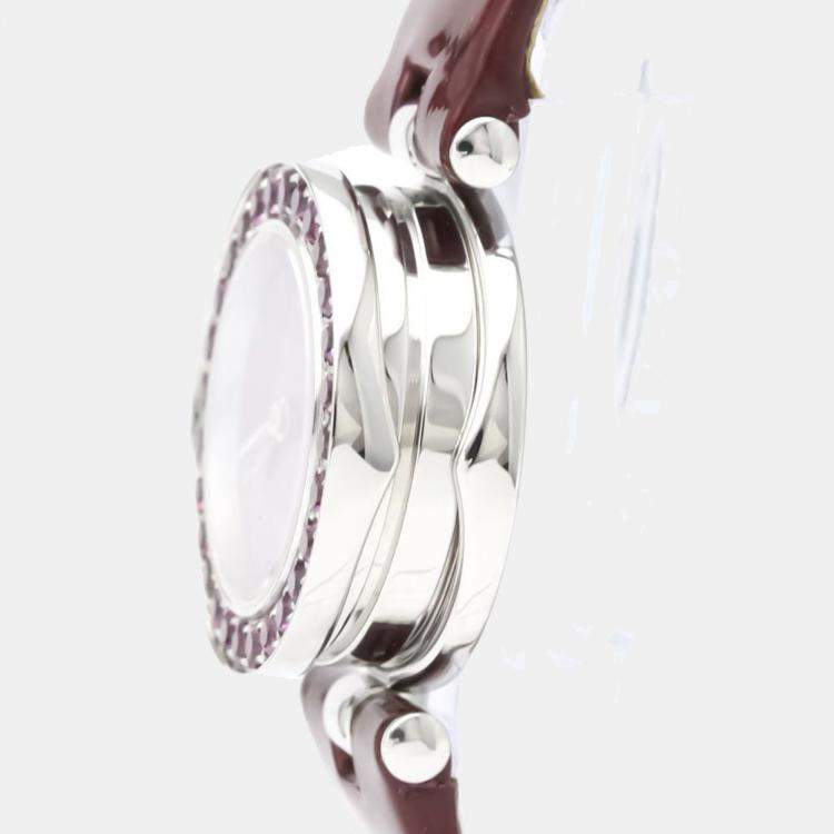 Pre Owned Bvlgari MOP Stainless Steel B.Zero1 BZ22S Quartz Women's Wristwatch 22 mm