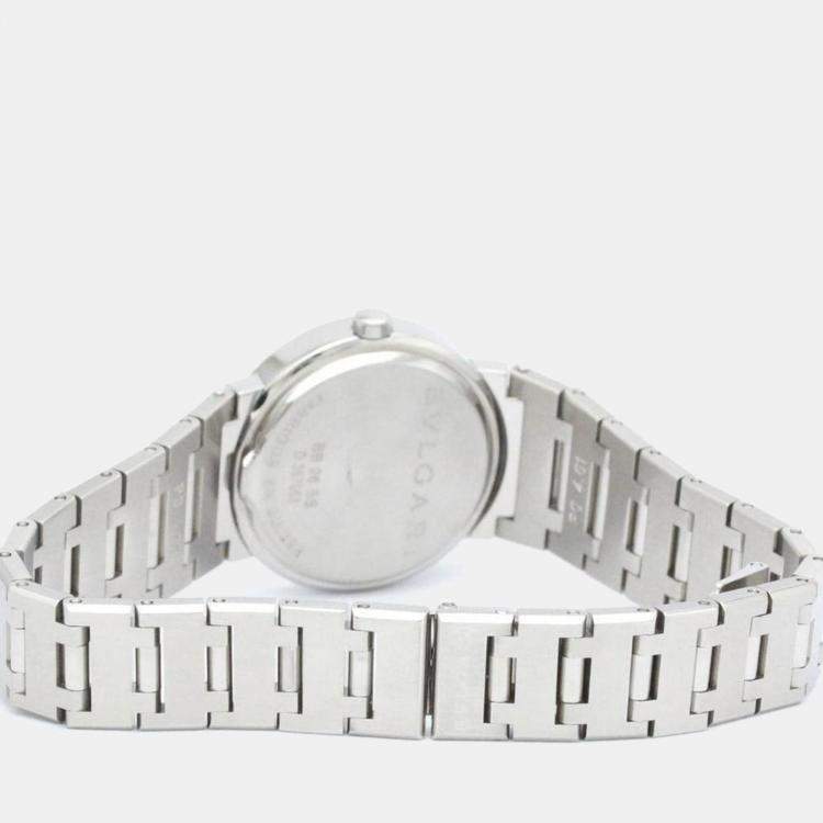 Pre Owned Bvlgari Black Stainless Steel Bvlgari Bvlgari BB26SS Women's Wristwatch 26 mm
