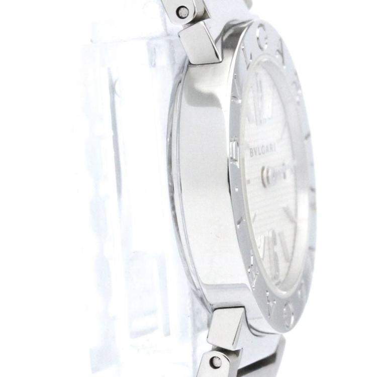 مملوكة مسبقًا Bvlgari Silver Stainless Steel Bvlgari Bvlgari BB26SS Women's Wristwatch 26 mm