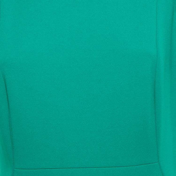 مملوكة مسبقًا Calvin Klein Green Knit Knee-Length Dress M