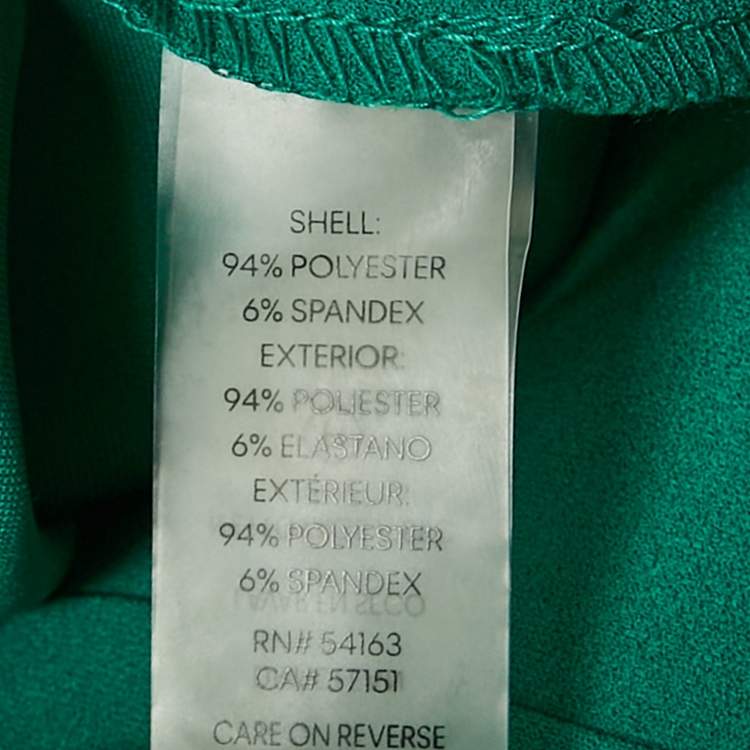 مملوكة مسبقًا Calvin Klein Green Knit Knee-Length Dress M