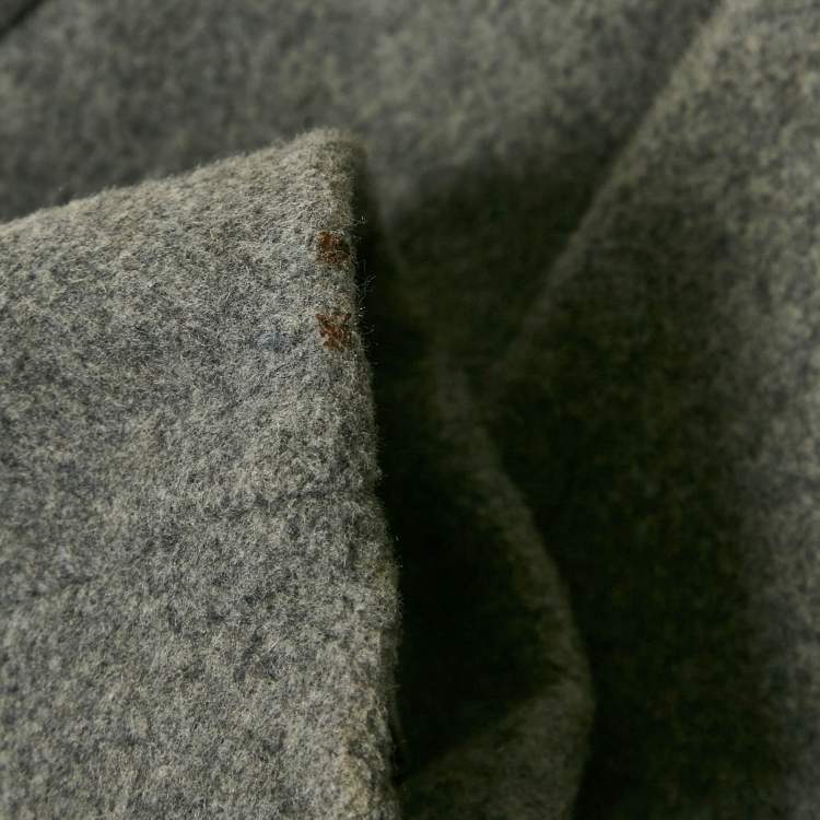 مملوكة مسبقًا Calvin Klein Grey Wool Felt and Shearling Zip-Up Coat M