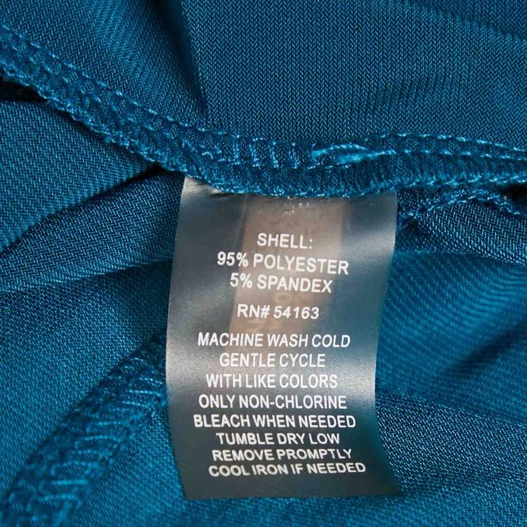 Pre Owned Calvin Klein Blue Jersey Bell Sleeve Short Dress S
