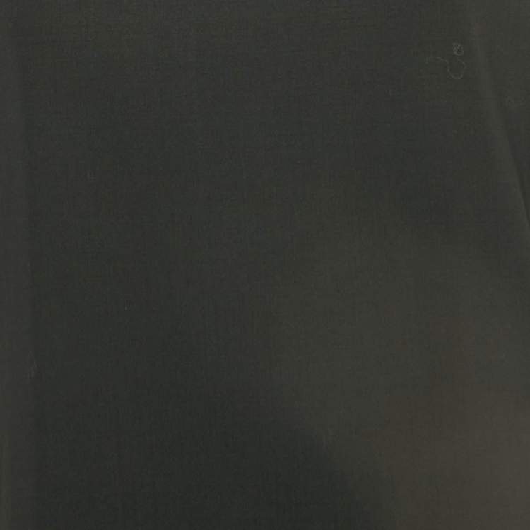 Pre Owned Calvin Klein Black Wool Sleeveless Sheath Dress L