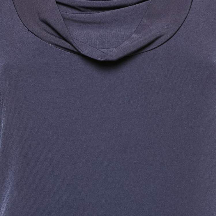 مملوكة مسبقًا Calvin Klein Navy Blue Jersey Sleeveless Short Dress M