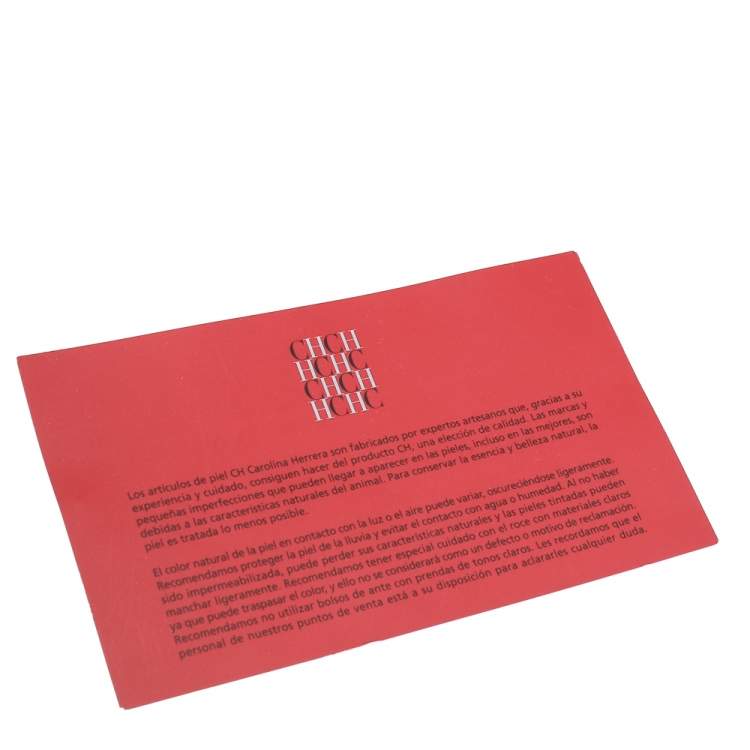 Pre Owned Carolina Herrera Black Leather Chain Tassel Shoulder Bag