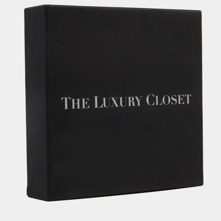 Pre Owned Carolina Herrera CH Crystals Gold Tone Bracelet