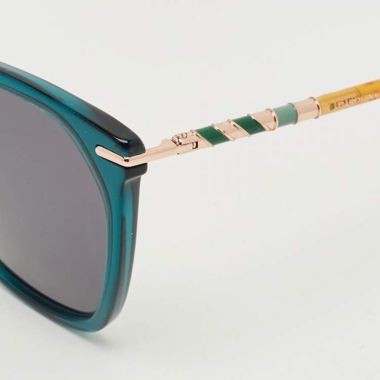Pre Owned Carolina Herrera Tortoise Brown/Green Her 0091/S Butterfly Sunglasses